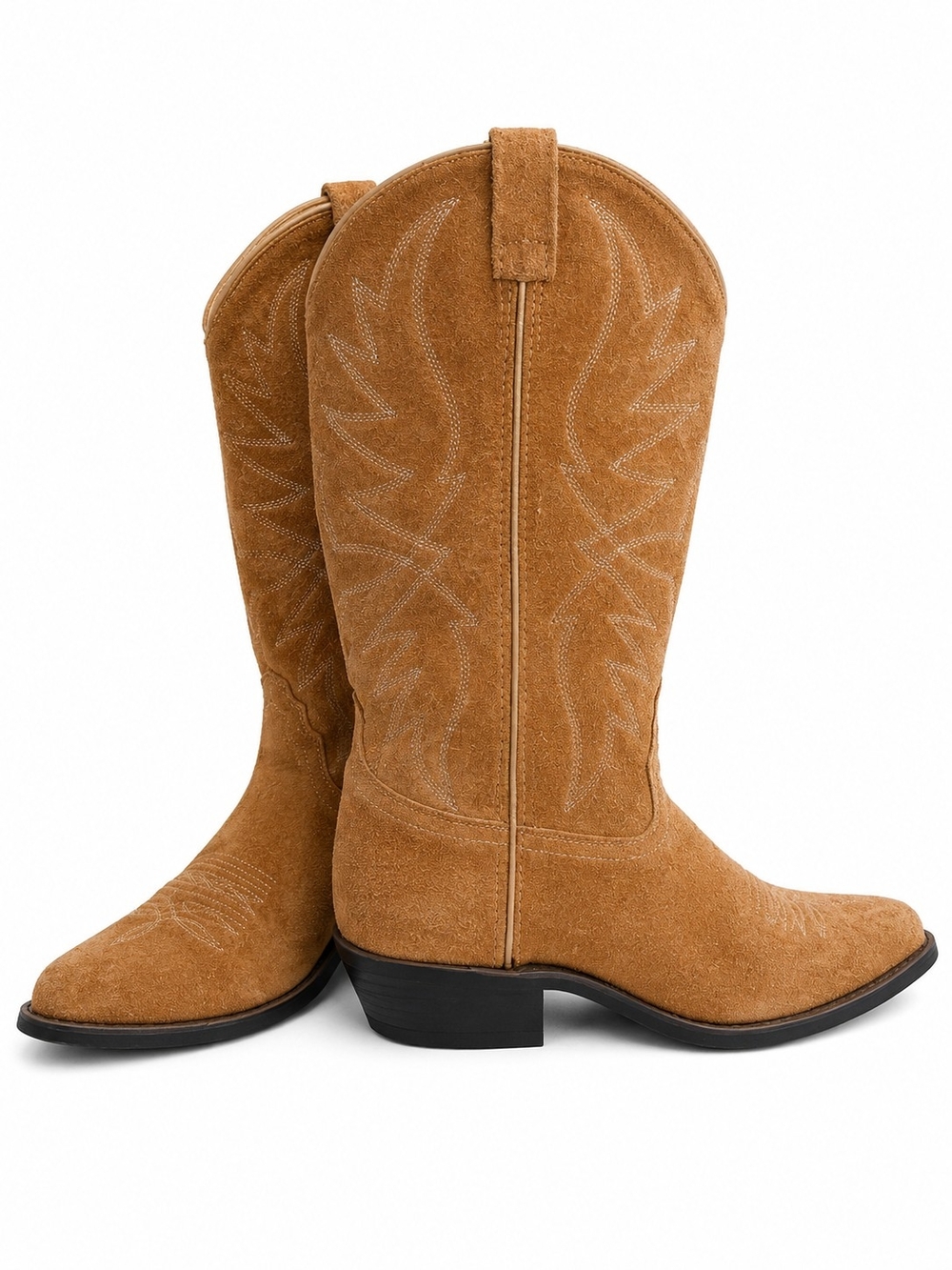Unisex Western Cowboy Boots Leather Upper Made in India Men's 8 Women's 9 EE W - Picture 3 of 12